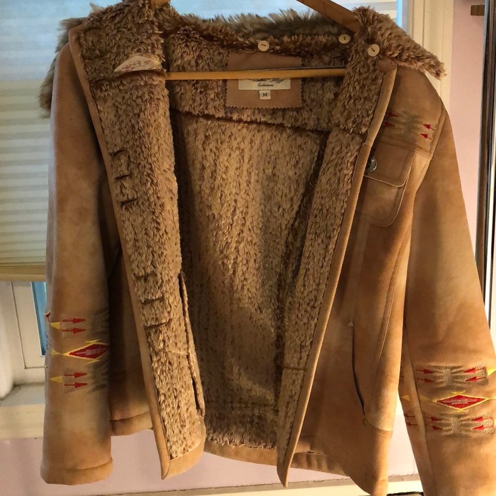 Tasha Polizzi coat with silver button detailing